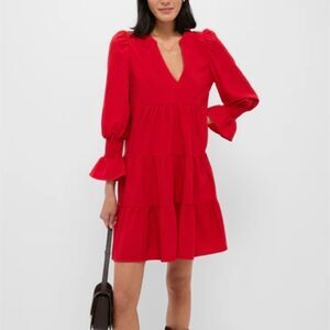Pomander Place By Tuckernuck KENZO Vibrant Red Long Sleeve Dress
